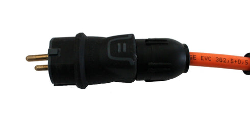 <b>METRON Voltorb - Schuko / Blå CEE til type 2 - justerbar ladekabel 6A/8A/10A/13A/16A - 1-fas</b> - Elbilgrossisten - 8